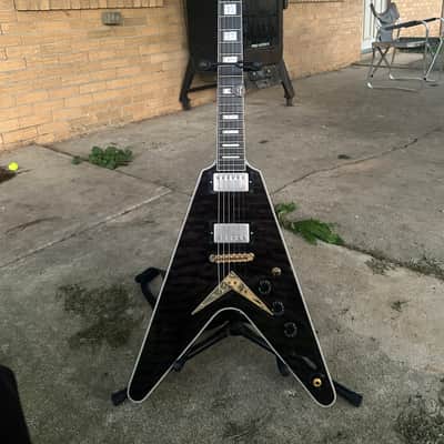 Dean V Select Quilt Maple 2010s - Trans Black image 1