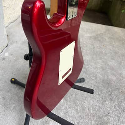 1987 Fender Made in Japan Stratocaster Kahler tremolo- Red Sparkle image 19
