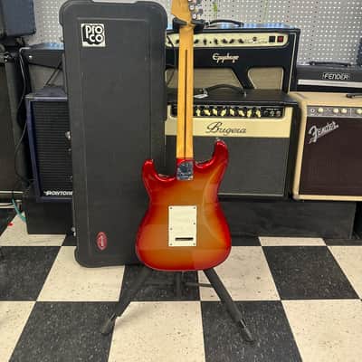 Fender American Deluxe Stratocaster with Rosewood Fretboard 2011 - 2015 - Sunset Metallic image 8