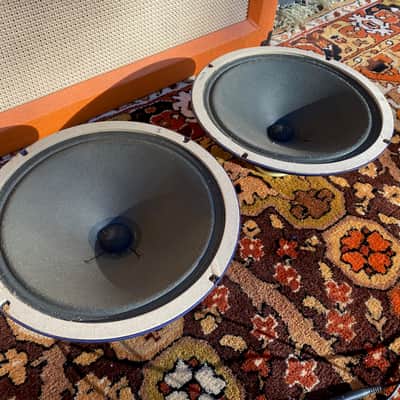 Vintage 1960s Matched Pair 2x Vox AC10 Elac Blue Alnico 10N/83 10" Speakers 8ohm image 6