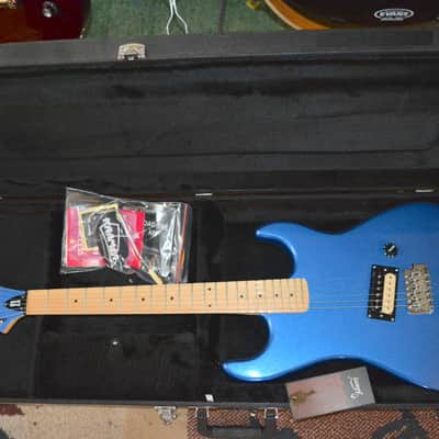 Kramer Barretta Special in Candy Blue, w/New Black Dunlop Straploks & New Black Hardshell Case image 9
