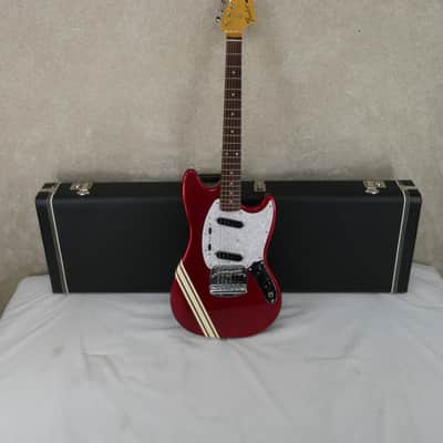 Fender MUSTANG Candy Apple Red CIJ w/Stripe s/HSC #P088687 image 1