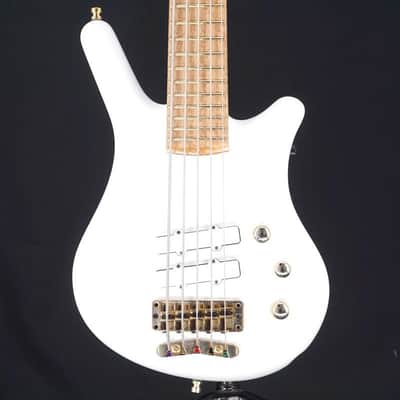 ベース Warwick Custom Shop Thumb Bass NT5 Warwick USED ​​Custom Shop Thumb Bass NT 5 Solid White High Polish