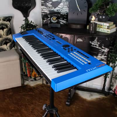 Preowned Yamaha MX49 49-Key Synthesizer Keyboard - Blue w/ Manual & Power Supply