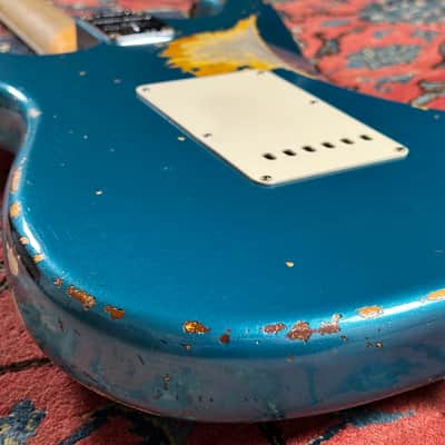 Fender Custom Shop '67 Heavy Relic Stratocaster 2021 Ocean Turquoise over sunburst image 16