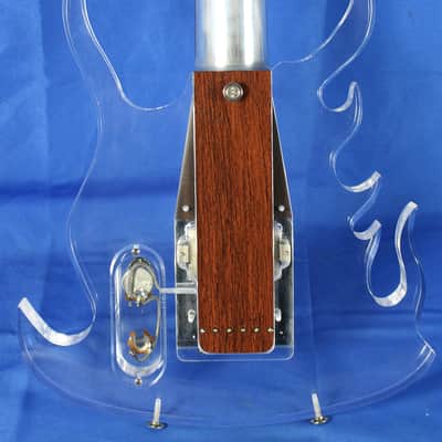 George Fedden Travis Bean Custom Acrylic Flames Electric Guitar Clear image 8