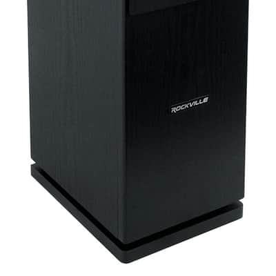 (2) Rockville RockTower 68B Black Home Audio Tower Speakers Passive 8 Ohm image 4
