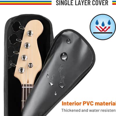 Guitar Dust Cover Bag Bass: Soft Guitar Cover Gig Bag Protect Bass From Sun Dust and Moisture No Padding image 4
