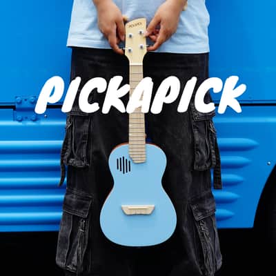 Pickapick UC23 Mahogany Concert Ukulele Beginner Kit (Sky Blue) image 1