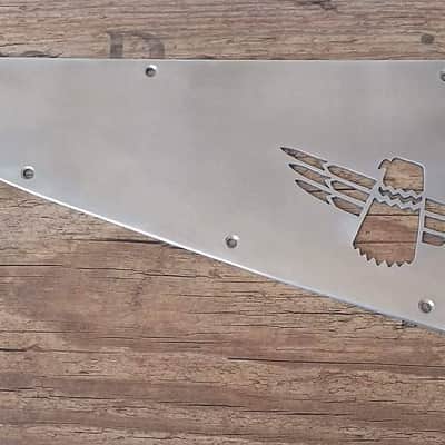 Handmade metal pickguard fits Gibson Thunderbird scratchplate hand engraved bass T Bird image 1