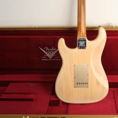 Fender Custom Shop Limited Edition 1954 Roasted Stratocaster Journeyman Relic 1-Piece Roasted Quarterswan Maple Fingerboard Natural Blonde LXX0787 image 2