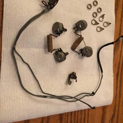 Gibson Vintage 1954 Les Paul Standard wiring harness - pots, caps, switch, jack 1954 image 4