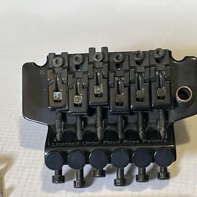2000's Black Electric Guitar Licensed Floyd Rose Double Locking Tremolo Bridge image 3