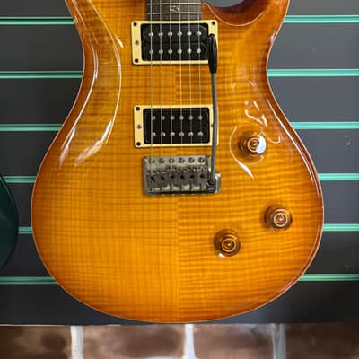 PRS Custom 24 10 Top Amber USA 2009 Electric Guitar image 3