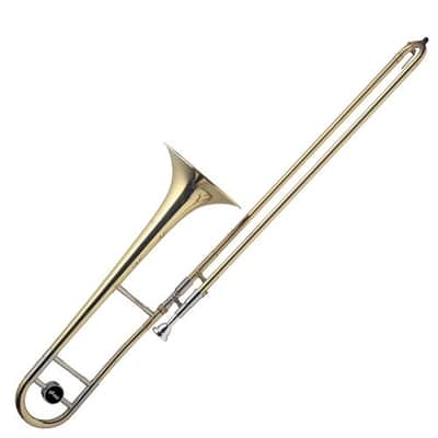 Stagg WS-TB245 Brass Body Bb Tenor Slide Trombone w/Soft Case & Mouthpiece Silver Plated image 3
