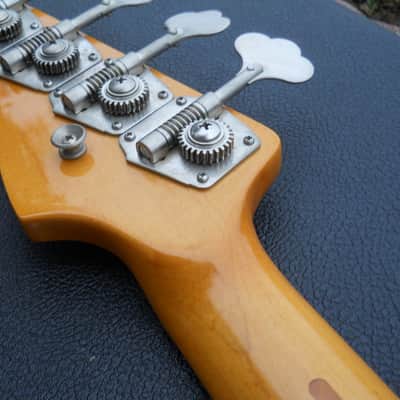1982 Fender Fullerton USA 57RI Reissue Precision P Bass Neck Tuners Tree Plate Strap Button NICE! image 10