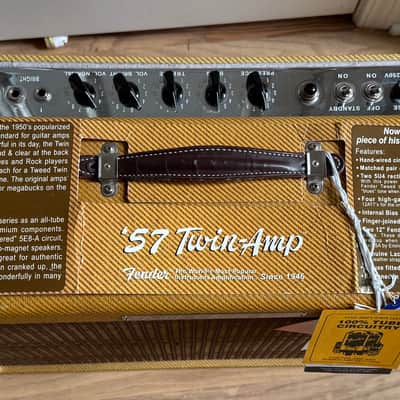 Fender '57 Twin-Amp Reissue 40-Watt 2x12" Guitar Combo 2004 - 2011 - Lacquered Tweed image 2