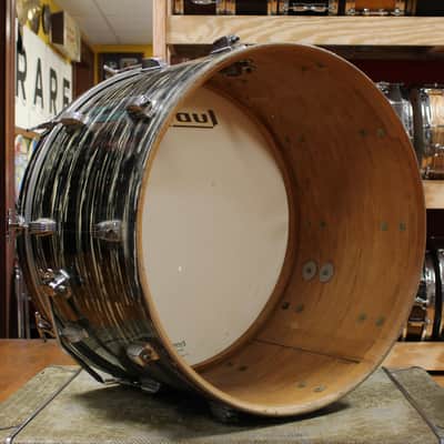 1969 Ludwig Hollywood in Black Oyster Pearl 14x22 8x12 9x13 16x16 image 7