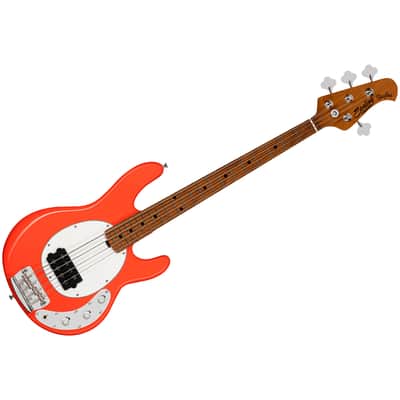 StingRay Short Scale RAYSS4 Fiesta Red Sterling by Music Man image 1