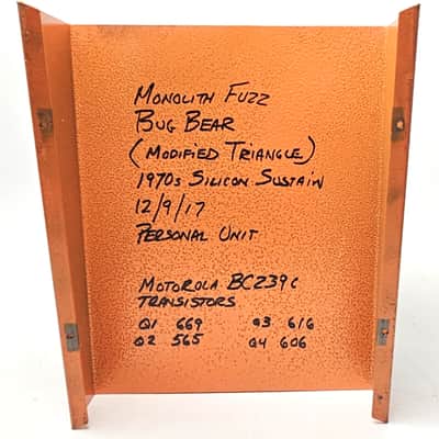 used 2017 Monolith Fuzz Bug Bear (Modified Triangle) 1970s Silicon Sustain, Excellent Condition! image 4