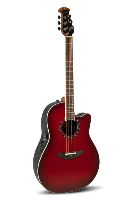 Ovation E-Acoustic 6 String Guitar Standard Balladeer Deep Contour Cutaway Cherry Cherry Burst OV551.103 image 1