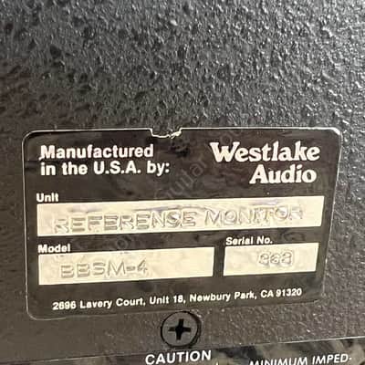 2000 Westlake Audio - BBSM 4 Passive Reference Monitore - Pair - ID 3041 image 15