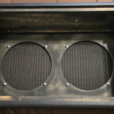 SubZ 2x12 Extension Guitar Cabinet - Pine - Black Tolex - Silver Grill - Open image 7