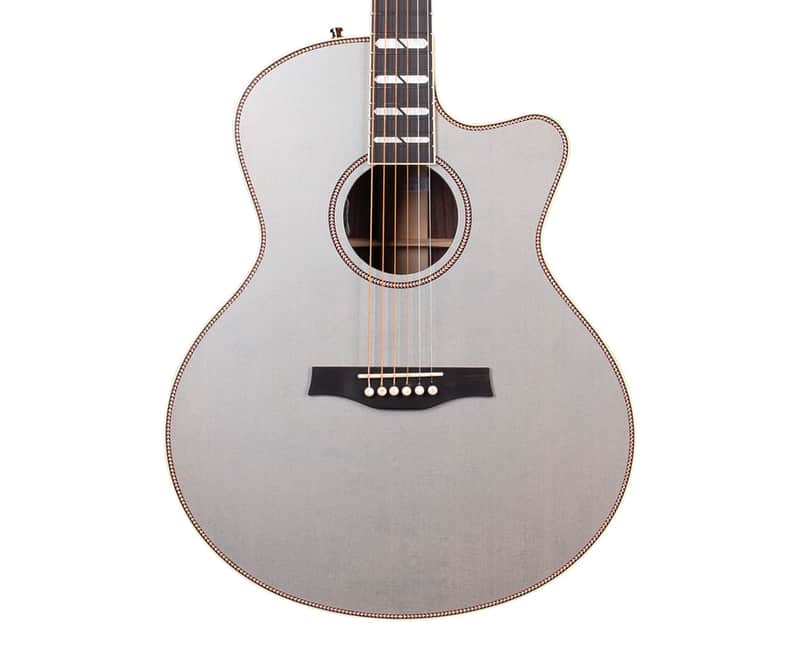 Godin Connaisseur MJ Satina RW Acoustic-Electric Guitar Mini-Jumbo - Gray image 1