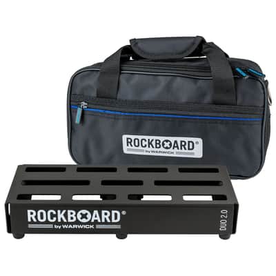New RockBoard DUO 2.0 Guitar Effects Pedal Board with Gig Bag image 1
