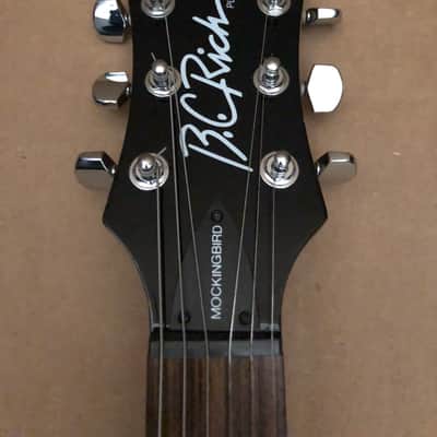 B.C. Rich Platinum Series Mockingbird 2002 - Gloss Black - Korea image 3