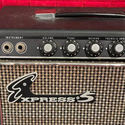 1960’s Teisco Express 5 Tube Amp Amplifier 10” Speaker w Tremolo + Reverb MIJ Japan Rare Dual Voltage 110-220V image 5