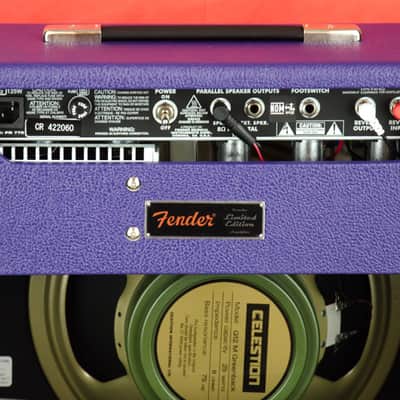 Fender '65 Princeton Reverb Plum 12" Greenback FSR Limited Edition image 6