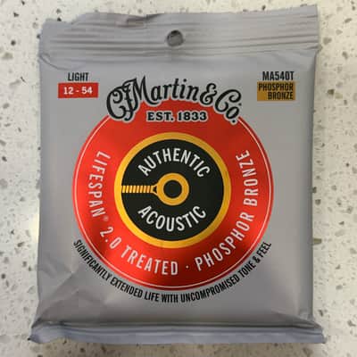 Martin Authentic Lifespan SP Phosphor Bronze Acoustic Strings - 12-54 image 1