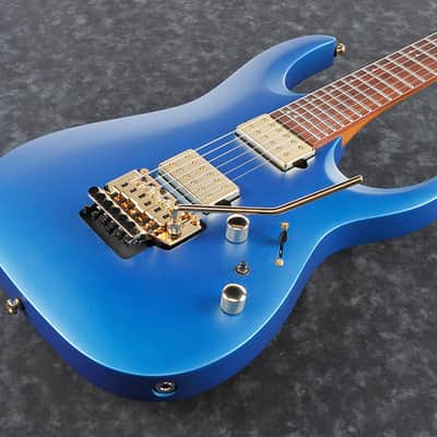 Ibanez RGA42HPT Laser Blue Matte DiMarzio Fusion Edge HH 24F Double Locking image 2