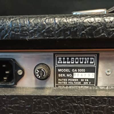 Allsound GA 5050, guitar amp vintage, Western Germany, 70s image 4