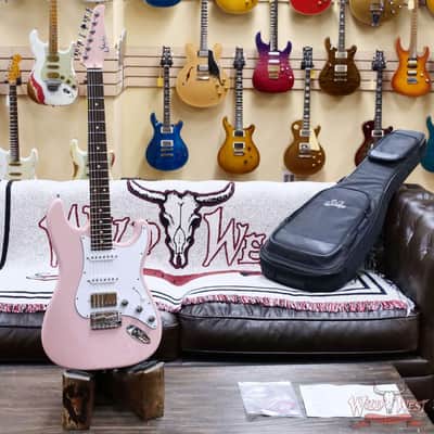 Suhr Custom Classic S HSS Rosewood Fingerboard Matching Color Headstock Shell Pink 8.05 LBS image 6