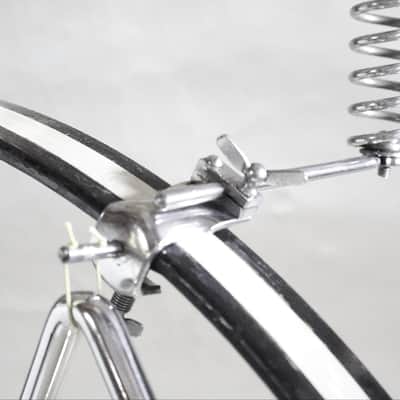 Ludwig Spring Cymbal Arm with Script Logo, 13" Ludwig Ride/Crash Cymbal with Script Logo, 10" Triangle, Traps Era 1920s-30s / INSPECTED & TESTED image 6