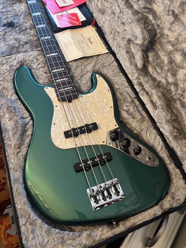 Fender Adam Clayton Artist Series Signature Jazz Bass 2017 Sherwood Green Metallic