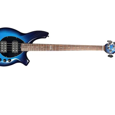Ernie Ball Music Man Bongo 4 String HH/Piezo, LTD 2007 Blue Dawn / Rosewood 9.7 LBS USED in Very Good -Excellent Condition*IN STOCK* RARE image 7