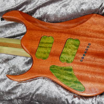 Boutique guitar Ergal 7 string fanned points and lines edition by GB Liuteria image 10