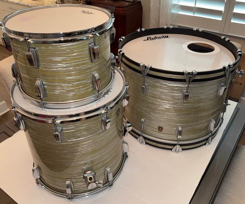 Ludwig Classic Maple 9x13 / 16x16 / 14x22" 2021 Olive Oyster image 1