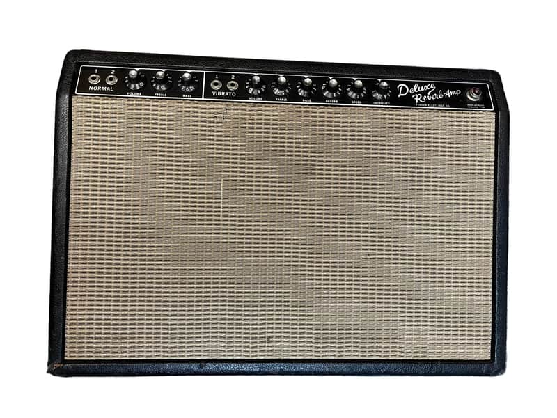 1965 Fender Deluxe Reverb AB763 -- Pre-CBS Blackface Serial A 06439 image 1
