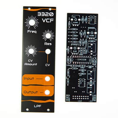 3320 VCF / PCB & Front Panel / DIY Synth / Eurorack / Low Pass Filter / Modular image 1