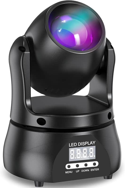 40W LED Moving Head Light RGBW Beam Lighting Stage Lights with DMX Sound Activated Auto Mode for Parties Wedding Clue Live Band Show Church image 1