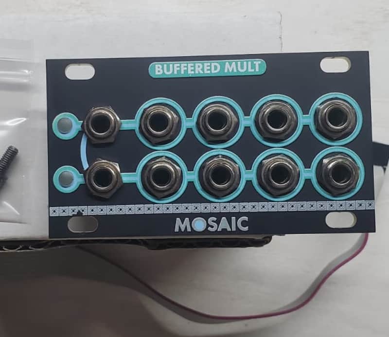 Mosaic Buffered Mult 1U Eurorack Module (Black) image 1