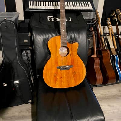 Luna Gypsy Spalt Grand Acoustic Guitar w/ Case image 1