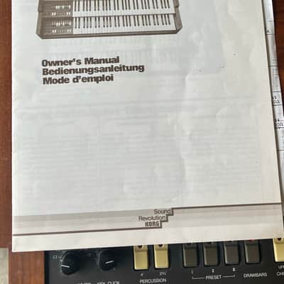Rare Korg BX-3 Double Manual Analog Tonewheel Organ w/Case image 5