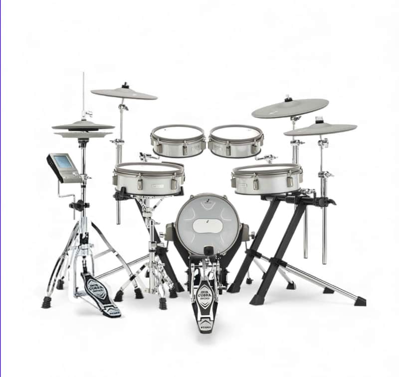 EFNOTE 3B Acoustic Designed Electronic Drum Set White Sparkle image 1