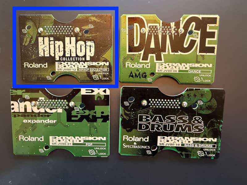Roland SR-JV80-12 Hip Hop Expansion Board 1990s - Green image 1