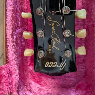 1981 Greco Super Real EGF1200 – 4,0 Kg, Dry Z PAFs, Cherry Sunburst Nitro, Japan, MIJ, FujiGen image 12